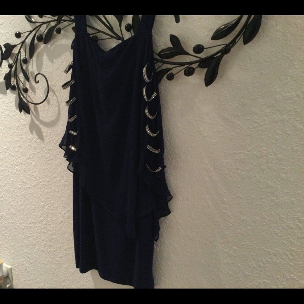 Evening dress blue.